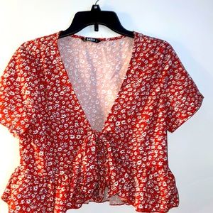SHEIN floral top size large